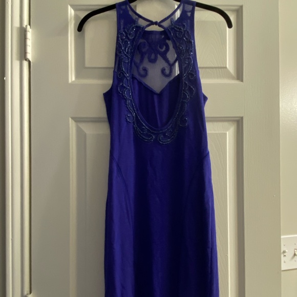 Free People Mini Purple Fitted Dress - Picture 2 of 2